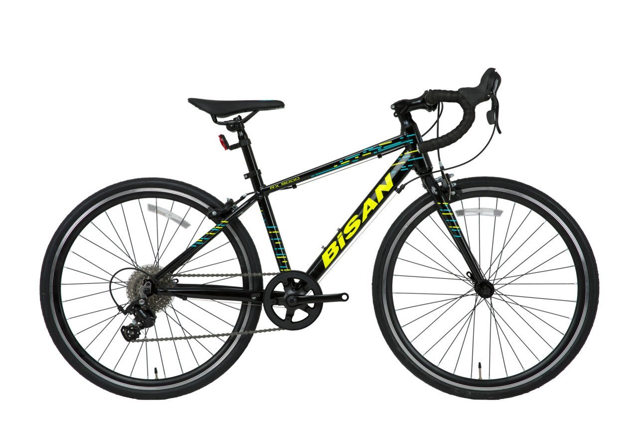 Bisan Rx9000 24 Jant Yol Bisikleti Siyah-Sarı/Mavi 36 cm