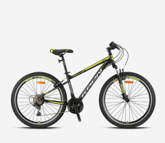 Kron Vortex 4.0 26 Jant Dağ Bisikleti Mat Siyah-Gri/Neon Sarı 41 cm