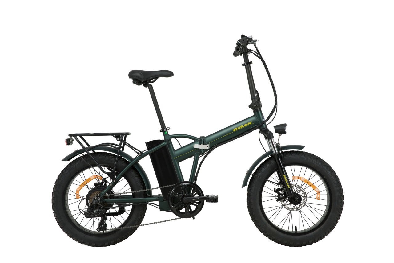 Bisan E-Folding F2 Katlanır Elektrikli Bisiklet Siyah-Sarı