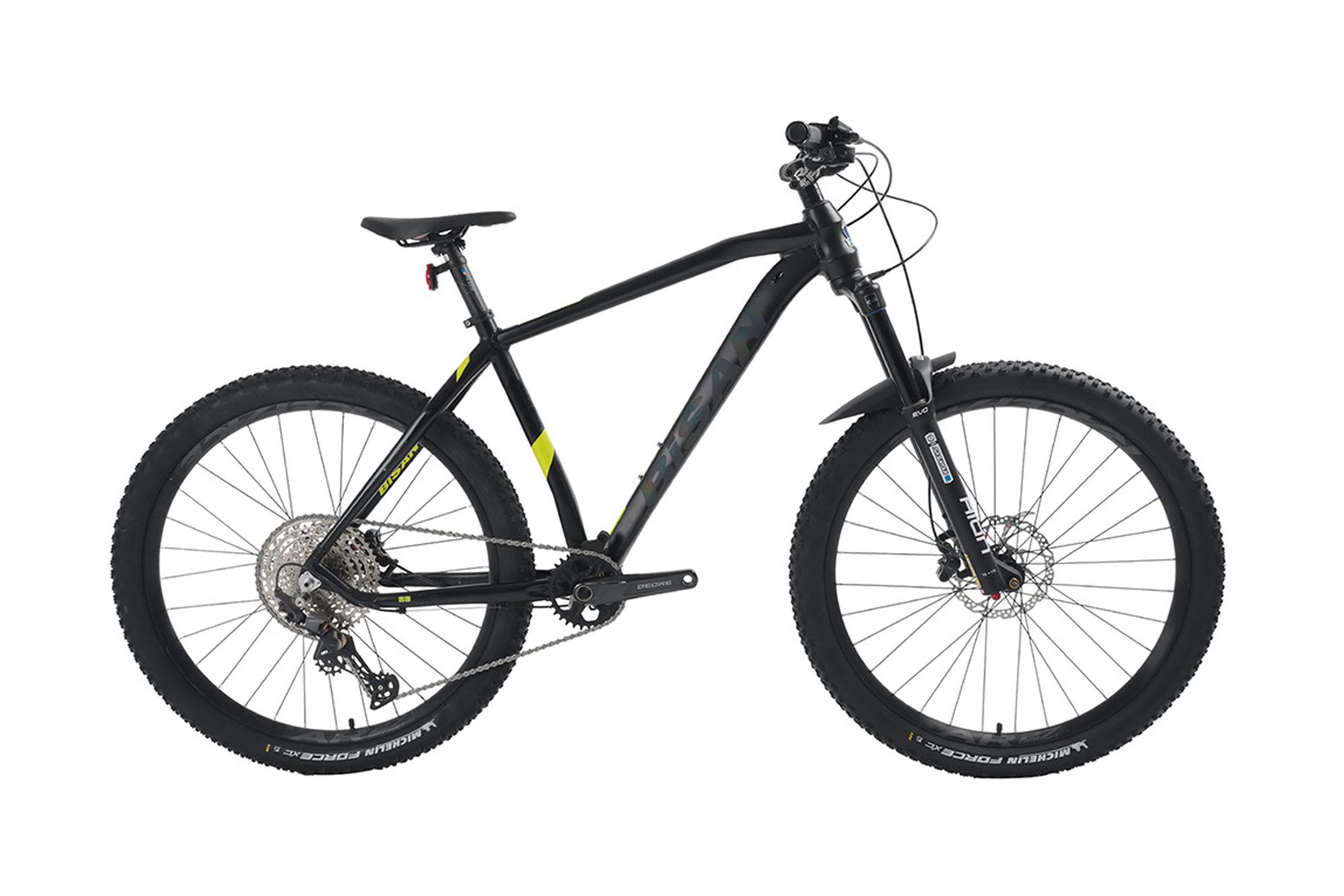 Bisan MTX 7800 Xt 27.5 jant Dağ Bisikleti Mat Siyah Sarı Gri 48 Cm