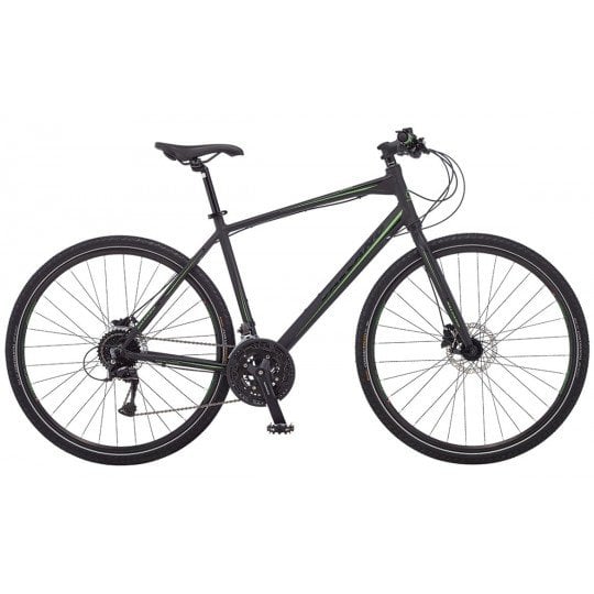 Salcano City Sport 30 Vites Hidrolik Fren 28 Jant Şehir Bisikleti Mat Siyah-Yeşil