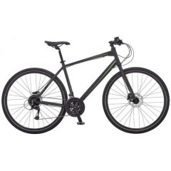 Salcano City Sport 30 Vites Hidrolik Fren 28 Jant Şehir Bisikleti Mat Siyah-Yeşil