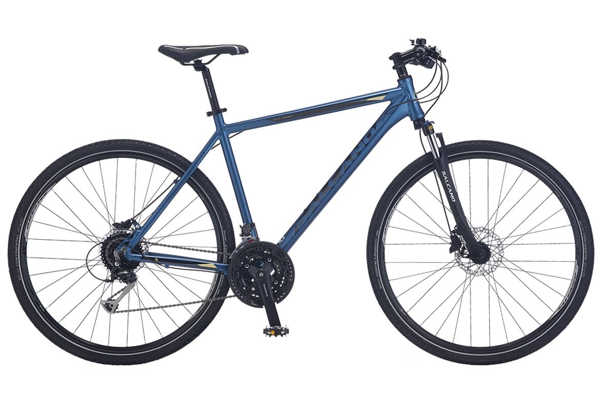 Salcano City Sport 27S Hidrolik Fren 28 Jant Şehir Bisikleti Mat MAvi-Siyah 48Cm