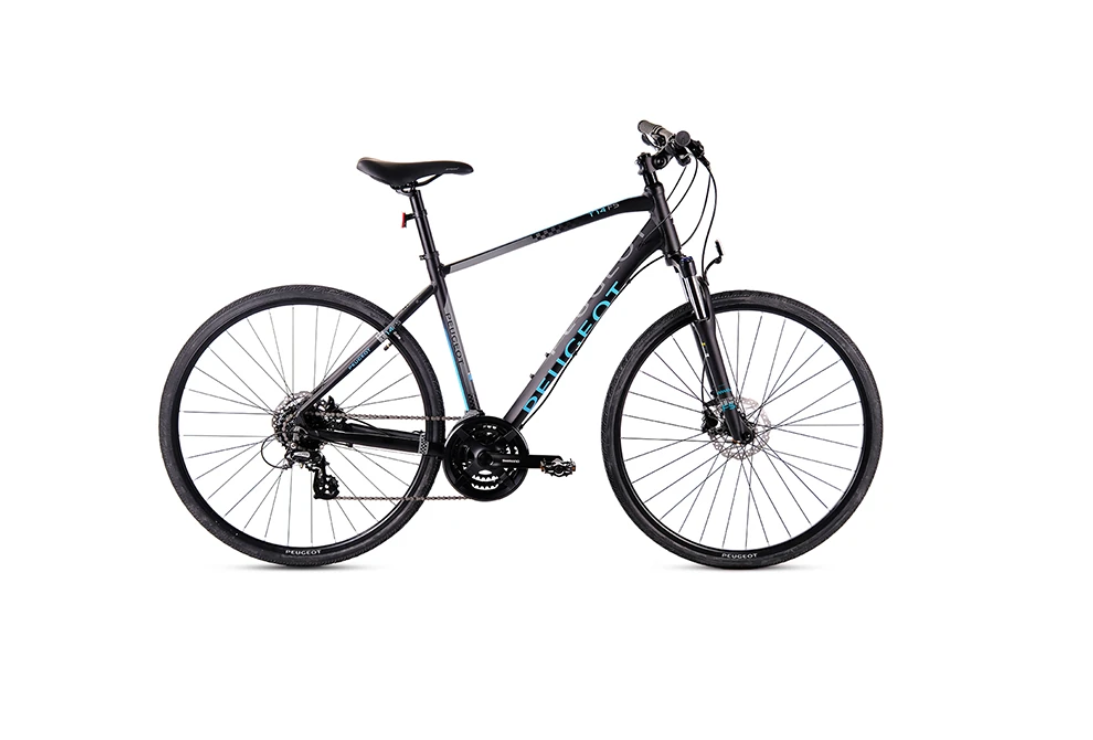 Peugeot T17 FS 28 Jant Şehir Bisikleti Siyah Yeşil 47 cm