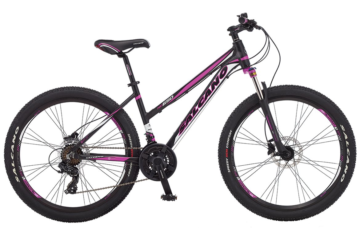 Salcano NG650 Unisex Hidrolik Fren 26 Jant Dağ Bisikleti Pembe-siyah 38 Cm
