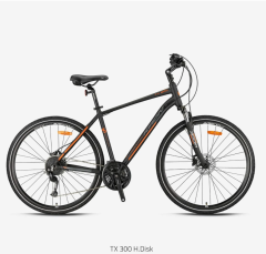 Kron TX300 Hidrolik Disk 28 Jant Trekking Bisiklet Mat Siyah-Füme-Turuncu 51 cm