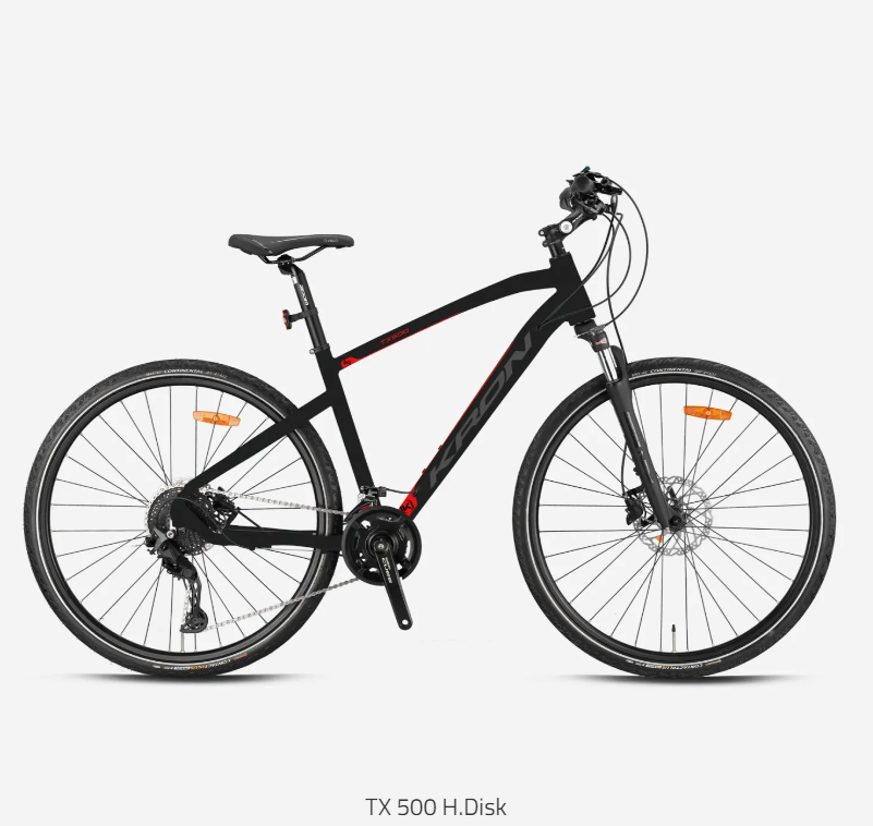 Kron TX500 Hidrolik Disk 28 Jant 20 Vites Cues Trekking Bisiklet Mat Siyah-Füme 51 cm