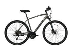 Bisan Trx8500 28 Jant Şehir Bisikleti Parlak Gri-Sarı 56 cm