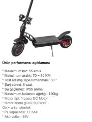 Elektrikli Scooter 1600w Amortisörlü Sway