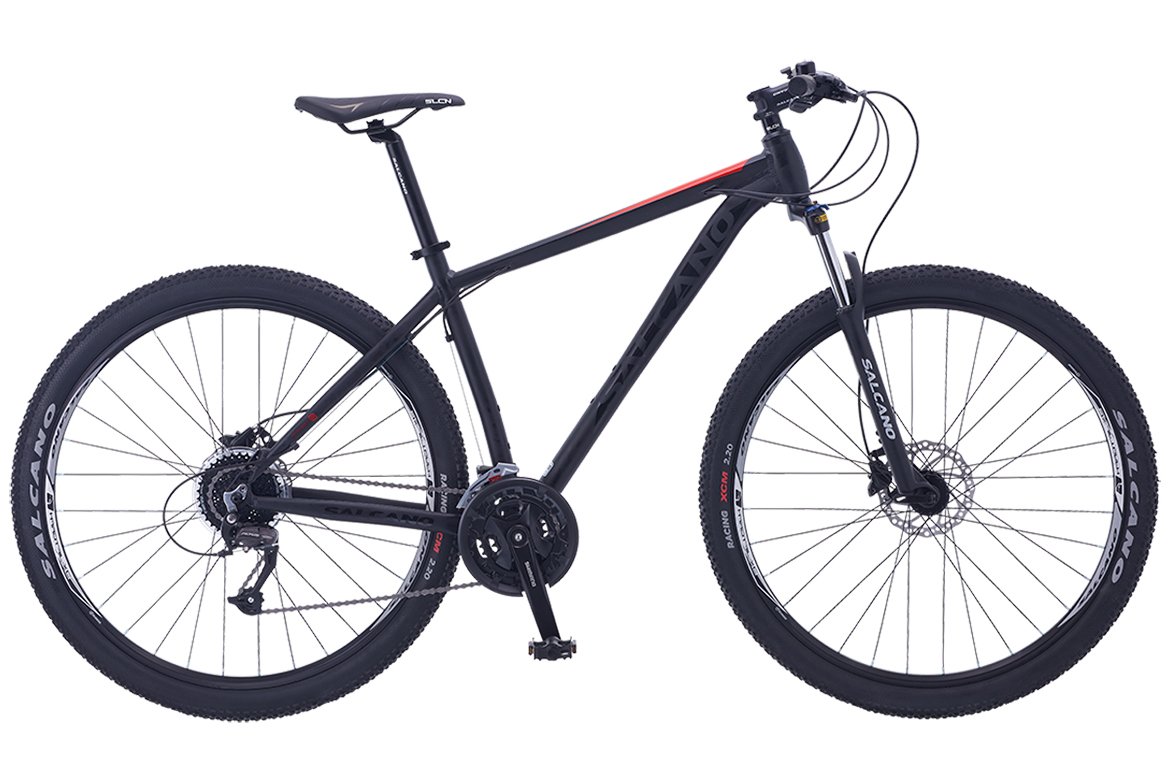 Salcano İnsomnia 29 Jant Dağ Bisikleti Mat Siyah - Kırmızı 48 Cm