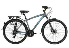 Bisan Ctx6400 Comfortline 26 Jant Şehir Bisikleti Gri-Yeşil 48 cm