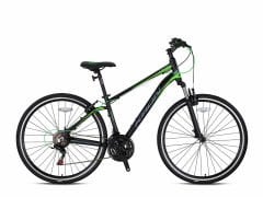 Kron TX75 28 Jant Trekking Bisiklet Mat Siyah-Füme-Yeşil 46 cm