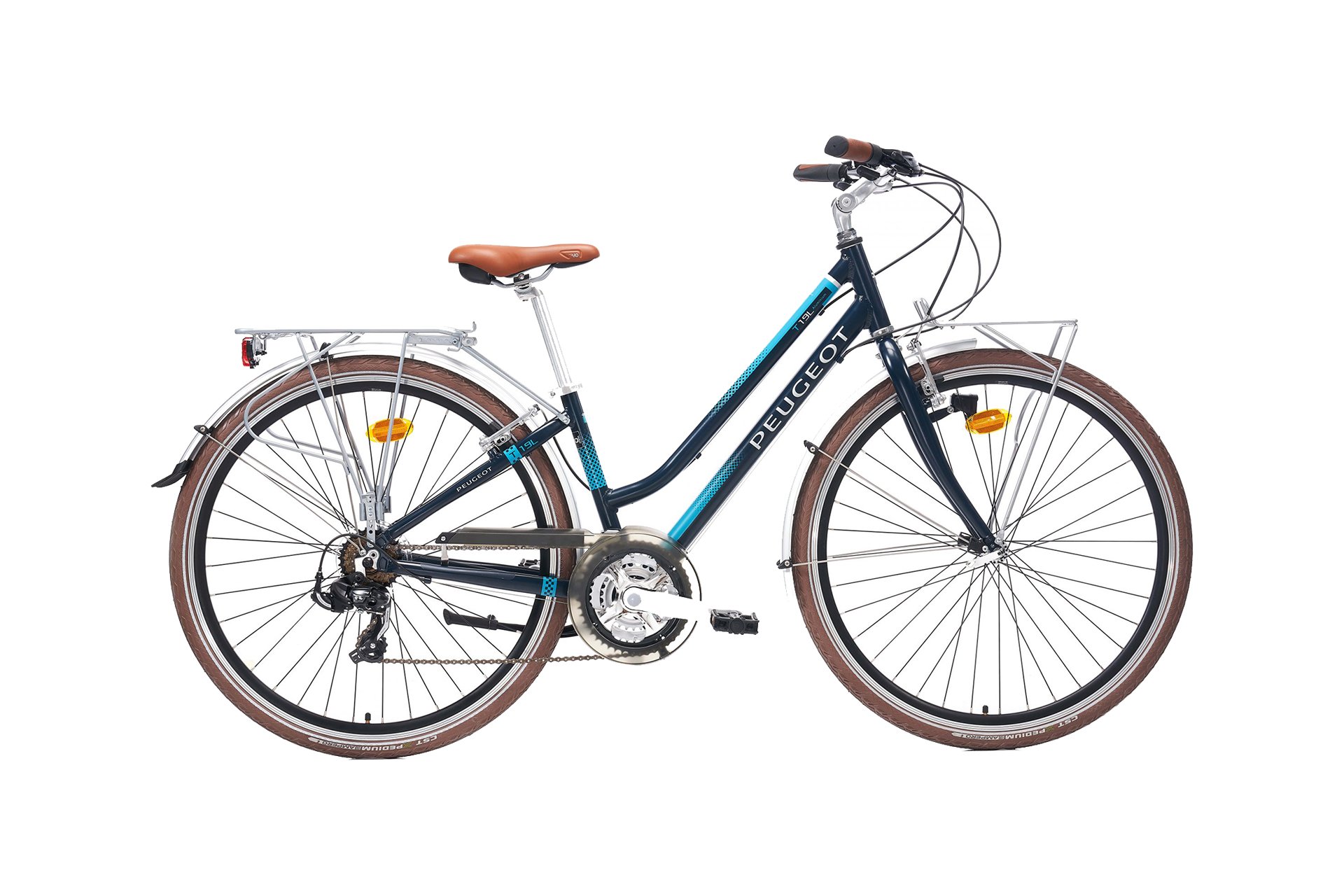 Peugeot T19 28 Jant Şehir Bisikleti Siyah-Mavi 47 Cm