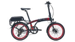 Carraro Ego 2.1 Elektrikli Katlanır Bisiklet Mat-Siyah-Kırmızı-Gri