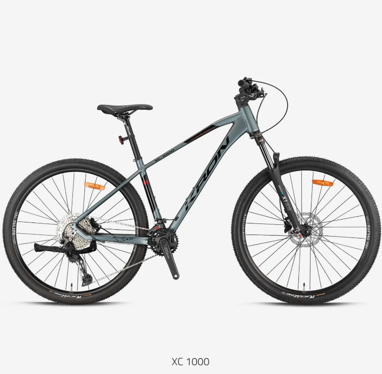 Kron XC 1000 Hidrolik Fren 29 Jant Dağ Bisikleti Mat Füme-Mat Siyah 43 cm