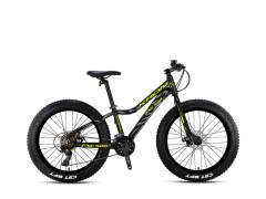 Kron FXC 500 Disk Fren 24 Jant Dağ Bisikleti Siyah-Neon Turuncu/Gri