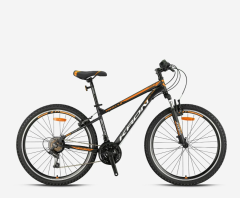 Kron Vortex 4.0 26 Jant Dağ Bisikleti Mat Siyah-Gri/Neon Turuncu 41 cm