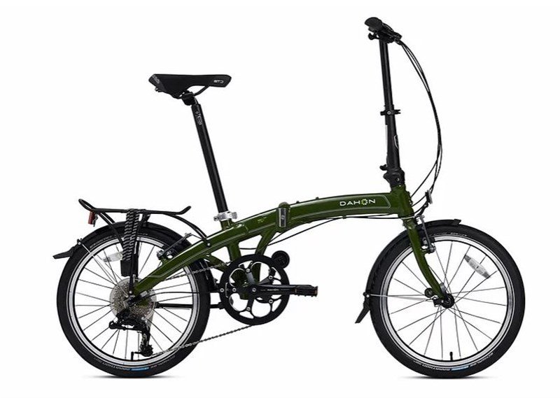 Dahon Mu D8 Katlanır Bisiklet Haki Yeşil