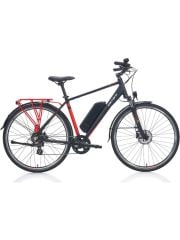 Carraro E-Line elife 28 Jant Elektrikli Şehir Bisikleti Siyah-Kırmızı-Gümüş