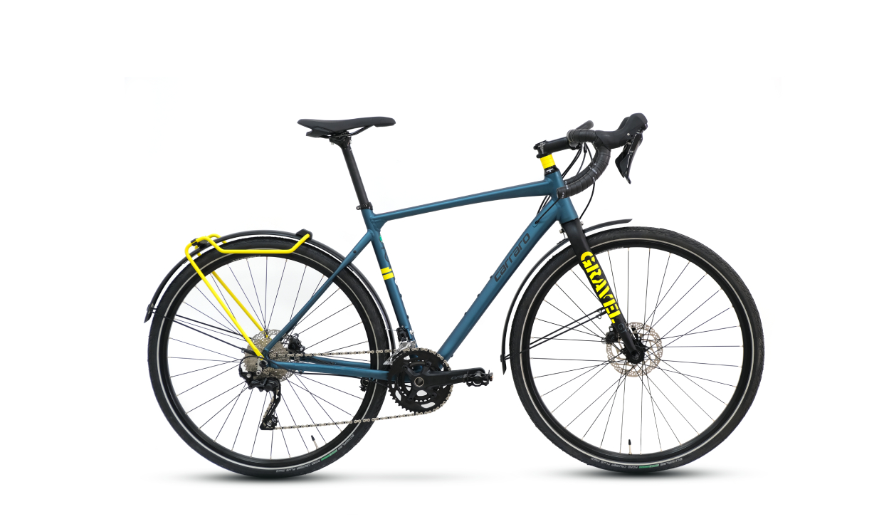 Carraro Gravel GT Mat Satın Mavi-Siyah Sarı 48 cm