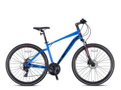 Kron TX150 Hidrolik Disk 28 Jant Trekking Bisiklet Mavi Turuncu Siyah 46 cm