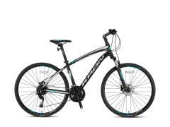 Kron TX450 Hidrolik Disk 28 Jant Trekking Bisiklet Mat Siyah-Yeşil 51 cm