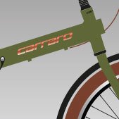 Carraro Flexi 121 Katlanır Bisiklet Mat Andrasit-Gri/Sarı