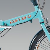Carraro Flexi 121 Katlanır Bisiklet Mat Andrasit-Gri/Sarı