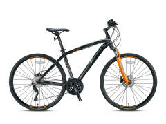 Kron TX1000 Hidrolik Disk 28 Jant Trekking Bisiklet Siyah-Kırmızı 46 cm