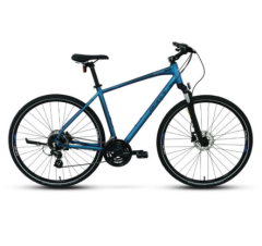 Carraro Sportive 225 Hidrolik Fren 24 Vites 28 Jant Şehir Bisikleti Mat Mavi-Yeşil/Mor 51 cm