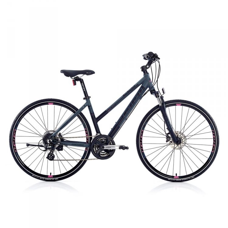 Carraro Sportive 226 Hidrolik Fren 24 Vites 28 Jant Şehir Bisikleti Mat Andrasit/Siyah-Fuşya
