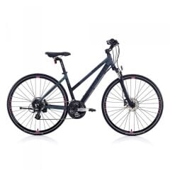 Carraro Sportive 226 Hidrolik Fren 24 Vites 28 Jant Şehir Bisikleti Mat Andrasit/Siyah-Fuşya
