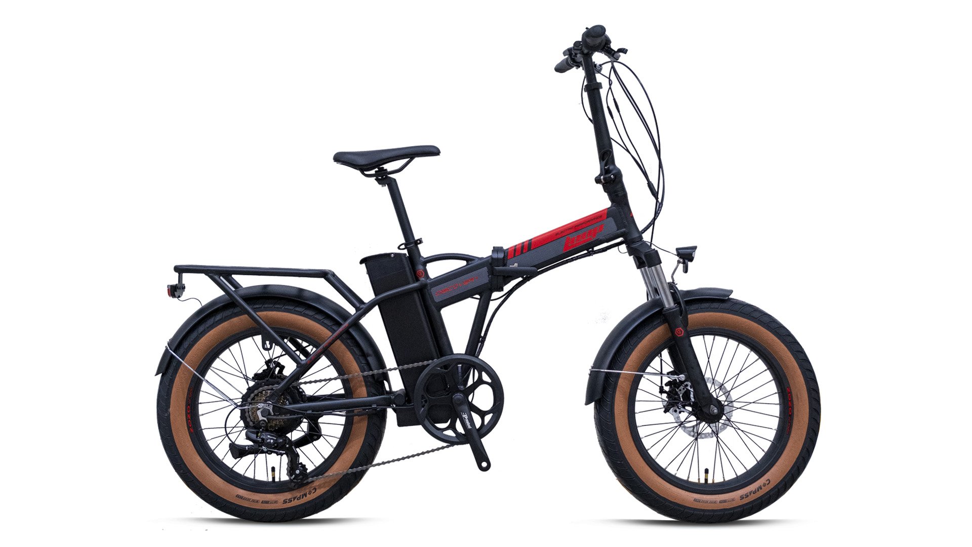 Loop Discovery 20 Jant Elektrikli Dağ Bisikleti Mat Siyah-Kırmızı/Füme