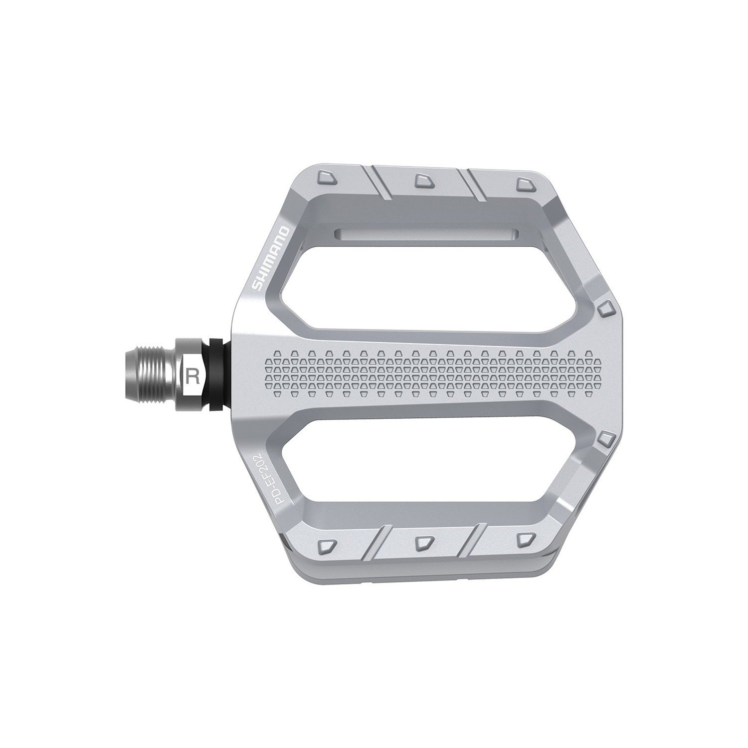 Pedal Düz Alüminyum Gümüş Ef202 Shimano