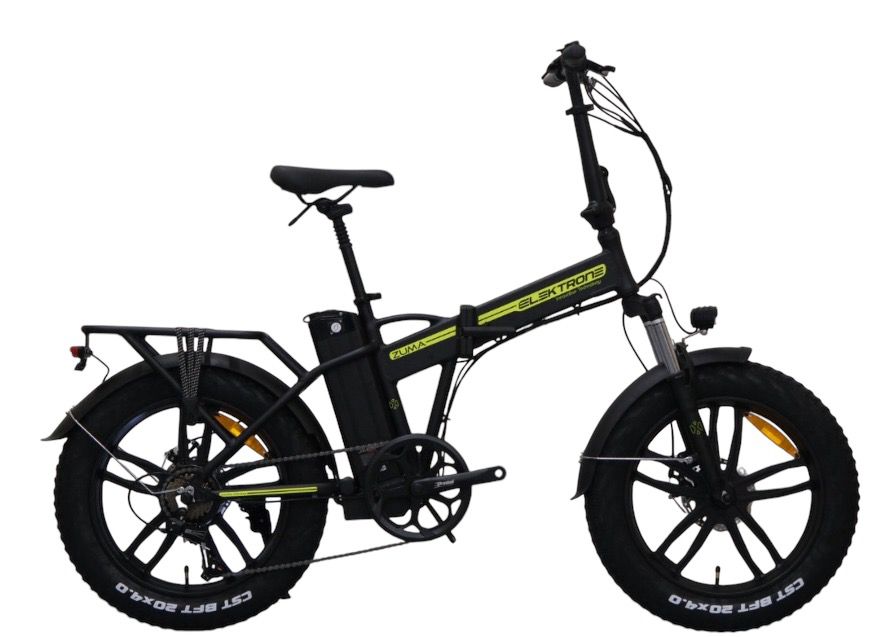 Kron Elektron Zuma 20 Jant Elektrikli Bisiklet Mat Siyah-Neon Sarı
