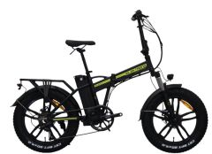 Kron Elektron Zuma 20 Jant Elektrikli Bisiklet Mat Siyah-Neon Sarı