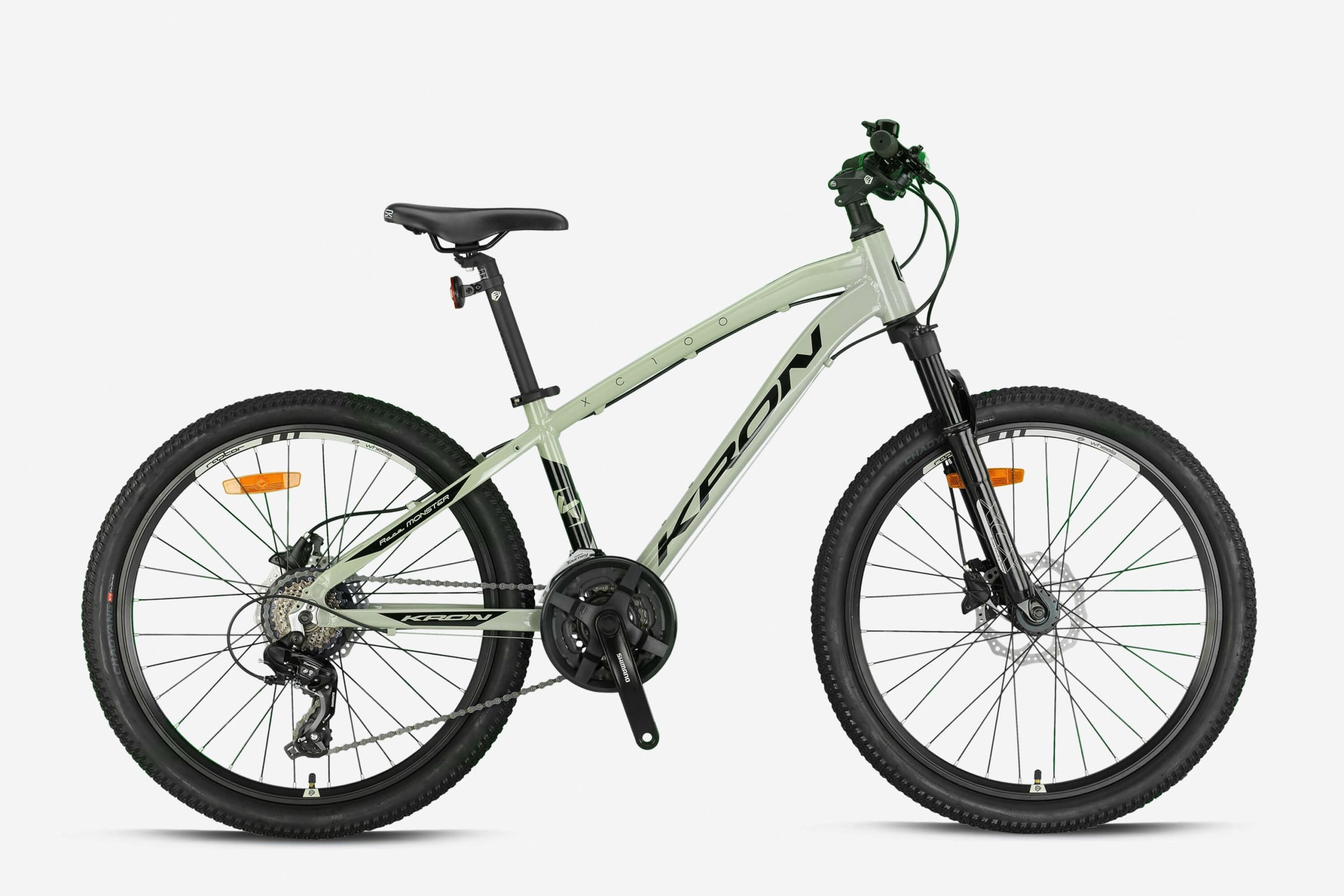 Kron XC100 Hidrolik Disk 26 Jant Dağ Bisikleti Parlak Bej-Siyah 36 cm