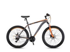 Kron XC100 26 Jant Dağ Bisikleti Mat Füme-Gri/Turuncu