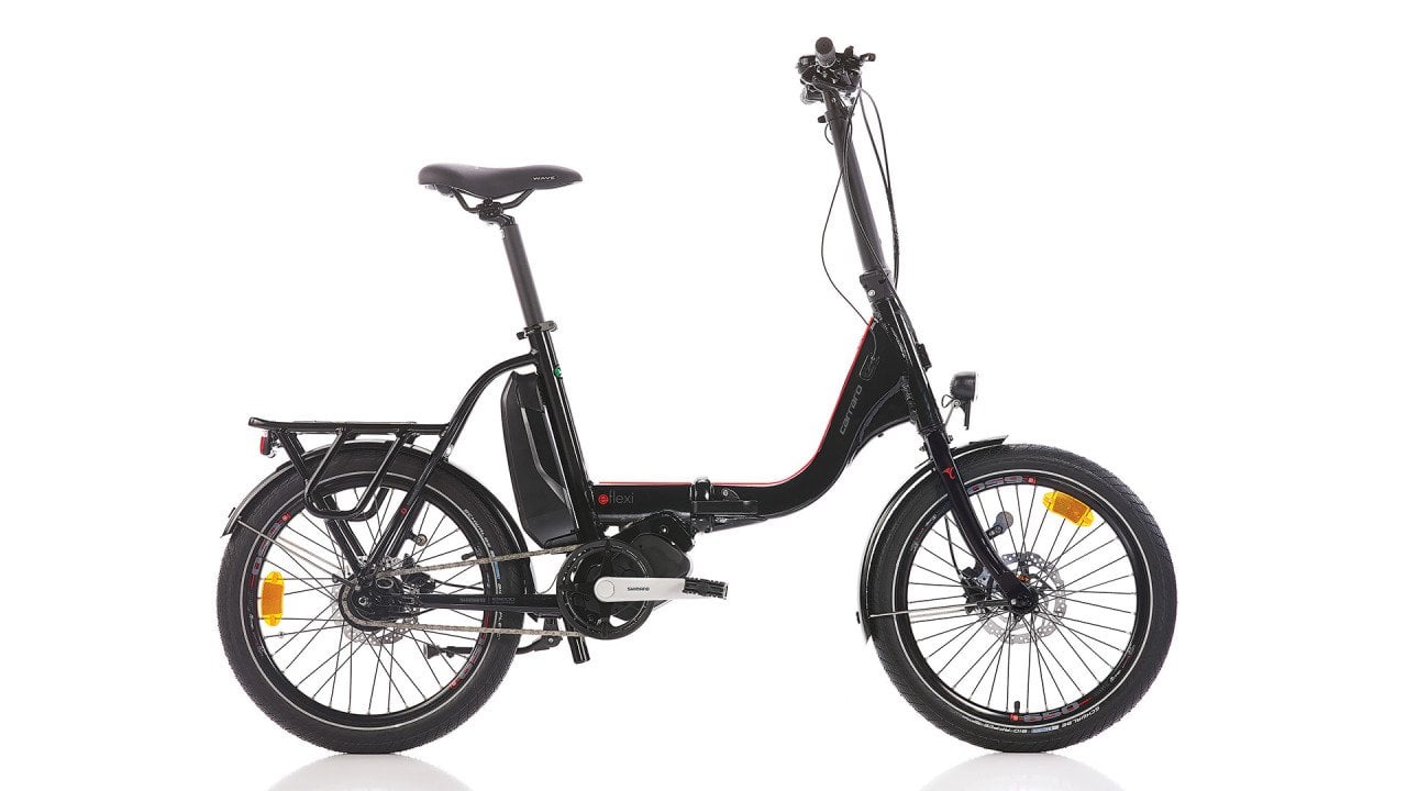 Carraro E-Flexi Nex-8 20 Jant Elektrikli Katlanır Bisiklet Siyah-Kırmızı