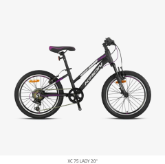 Kron XC75 Lady 20 Jant Kız Çocuk Bisikleti Mat Siyah/Mor