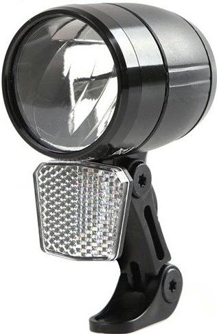 Farò LED Lynx Max 70 Lux Per E-Bike | 6V-48V | Nero Con Radiatore E Riflettore