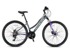 Kron TX75 Lady 28 Jant Trekking Bisiklet Mat Füme Mor Gri 38 cm