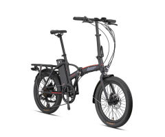 Loop Pasific 20 Jant Elektrikli Katlanır Bisiklet Siyah-Kırmızı