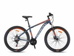 Kron XC 75 Mekanik Disk 26 Jant Dağ Bisikleti Mat Gri-Neon Turuncu 38 cm