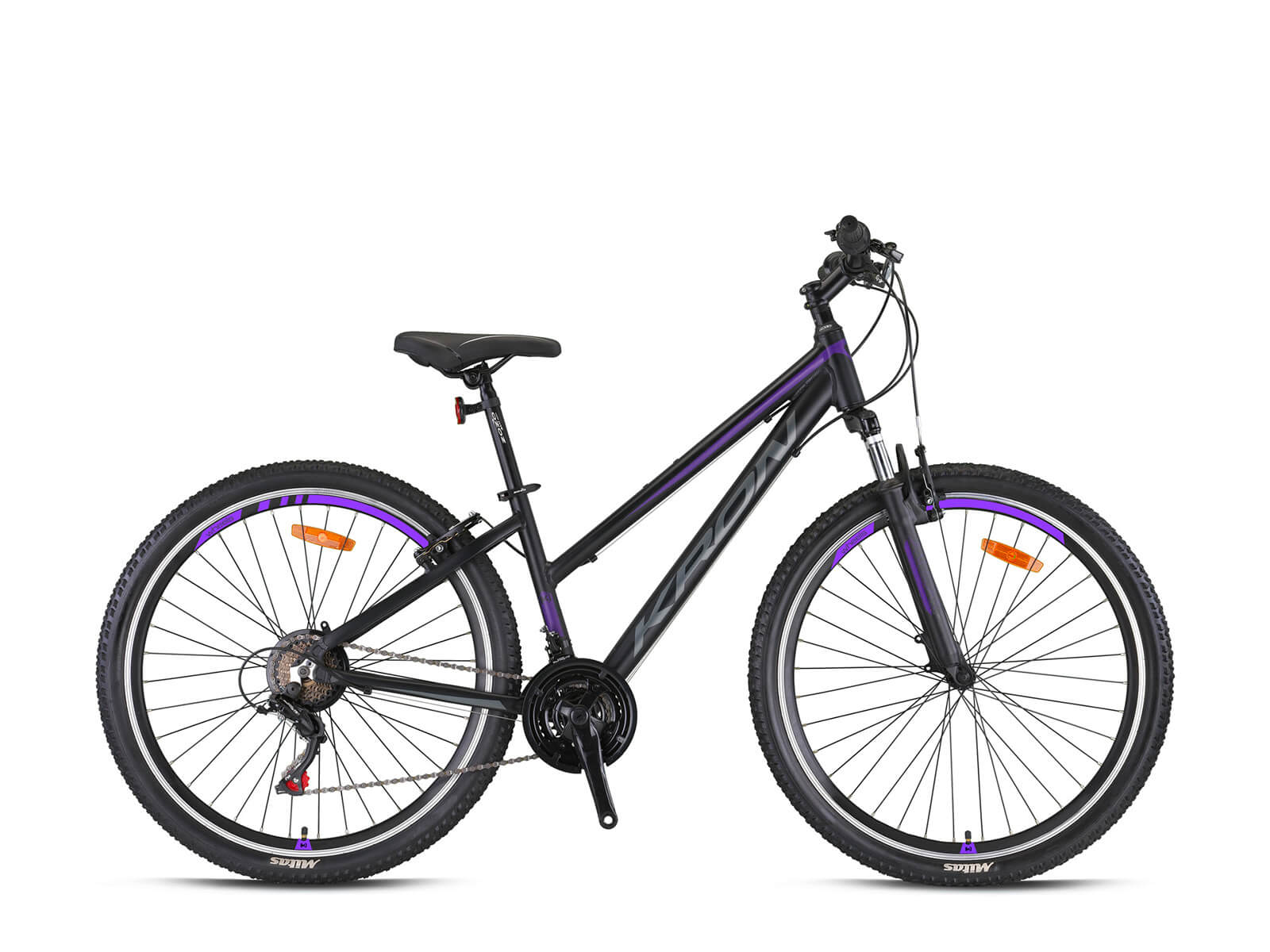Kron XC 75 Lady 27.5 Jant Dağ Bisikleti Mat Siyah-Füme/Mor 38 cm
