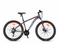 Kron XC 75 27.5 Jant Mekanik Disk Dağ Bisikleti Mat Gri-Neon Turuncu 43 cm