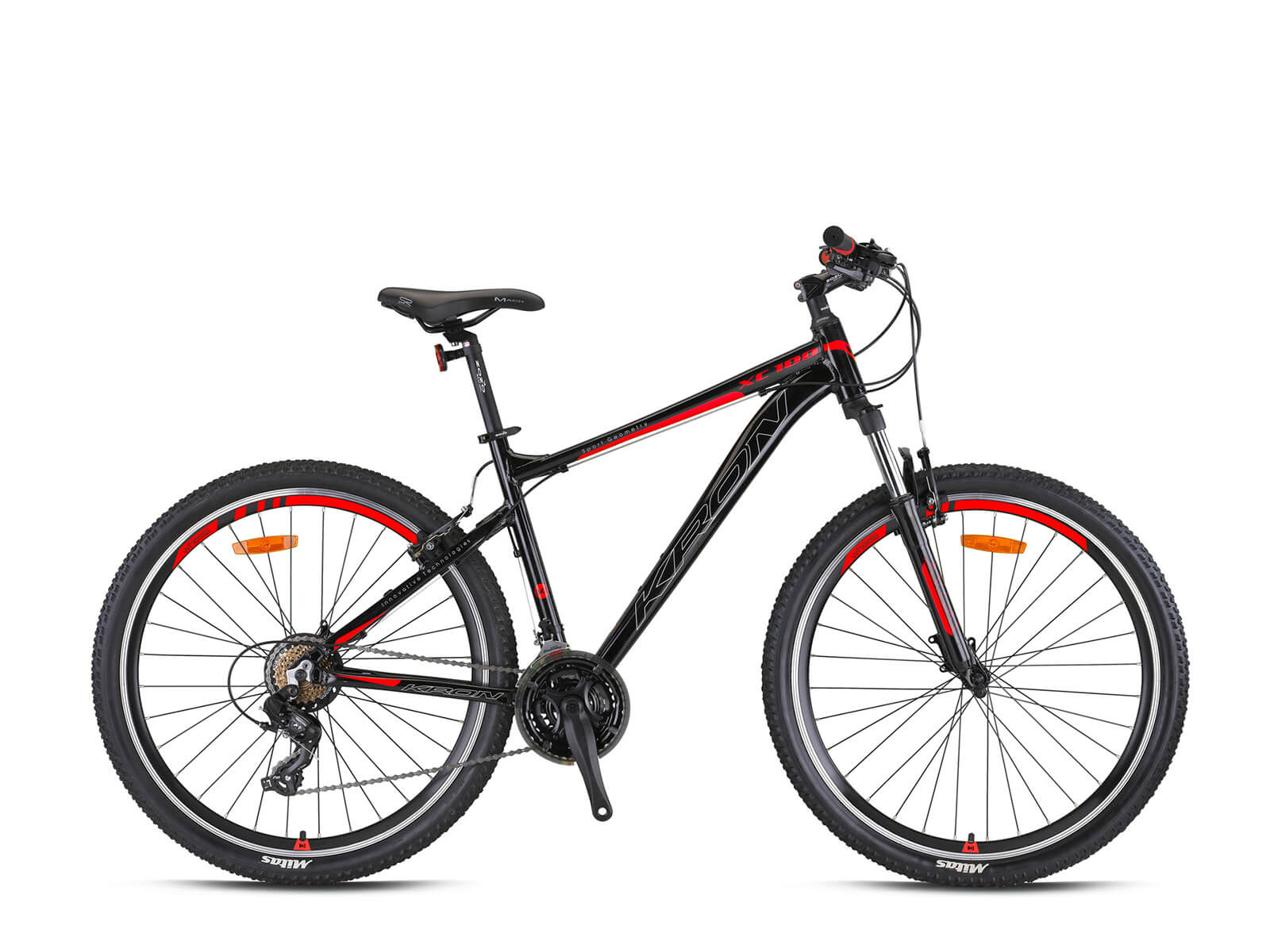 Kron XC 100 Hidrolik Fren 29 Jant Dağ Bisikleti Siyah-Gri/Kırmızı 51 cm