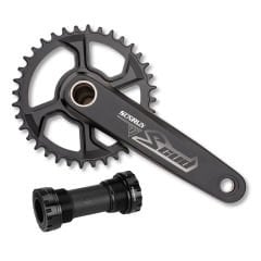 Aynakol Tek Yaprak 34T 170 mm Hollowtech Göbek Sunrun