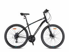 Kron TX150 Hidrolik Disk 28 Jant Trekking Bisiklet Mat Siyah-Gri Turkuaz 51 cm