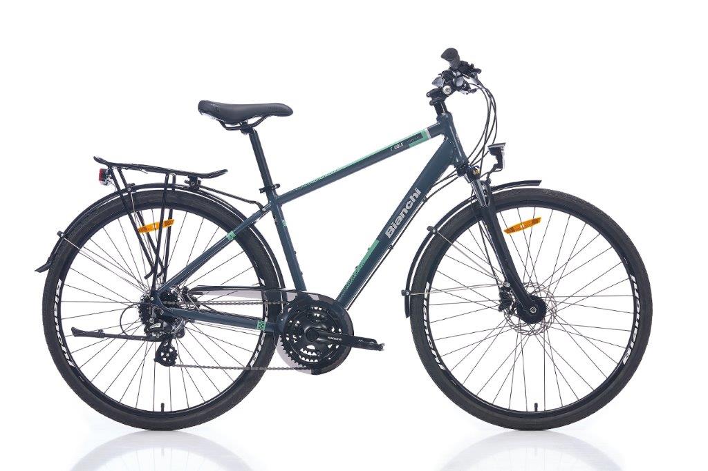 Bianchi T0015D Hidrolik Fren 24 Vites Şehir Bisikleti K.Gri-Celeste 50 cm